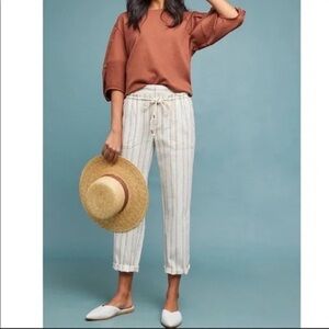 Anthropologie Seashore Linen Pants size XS B37